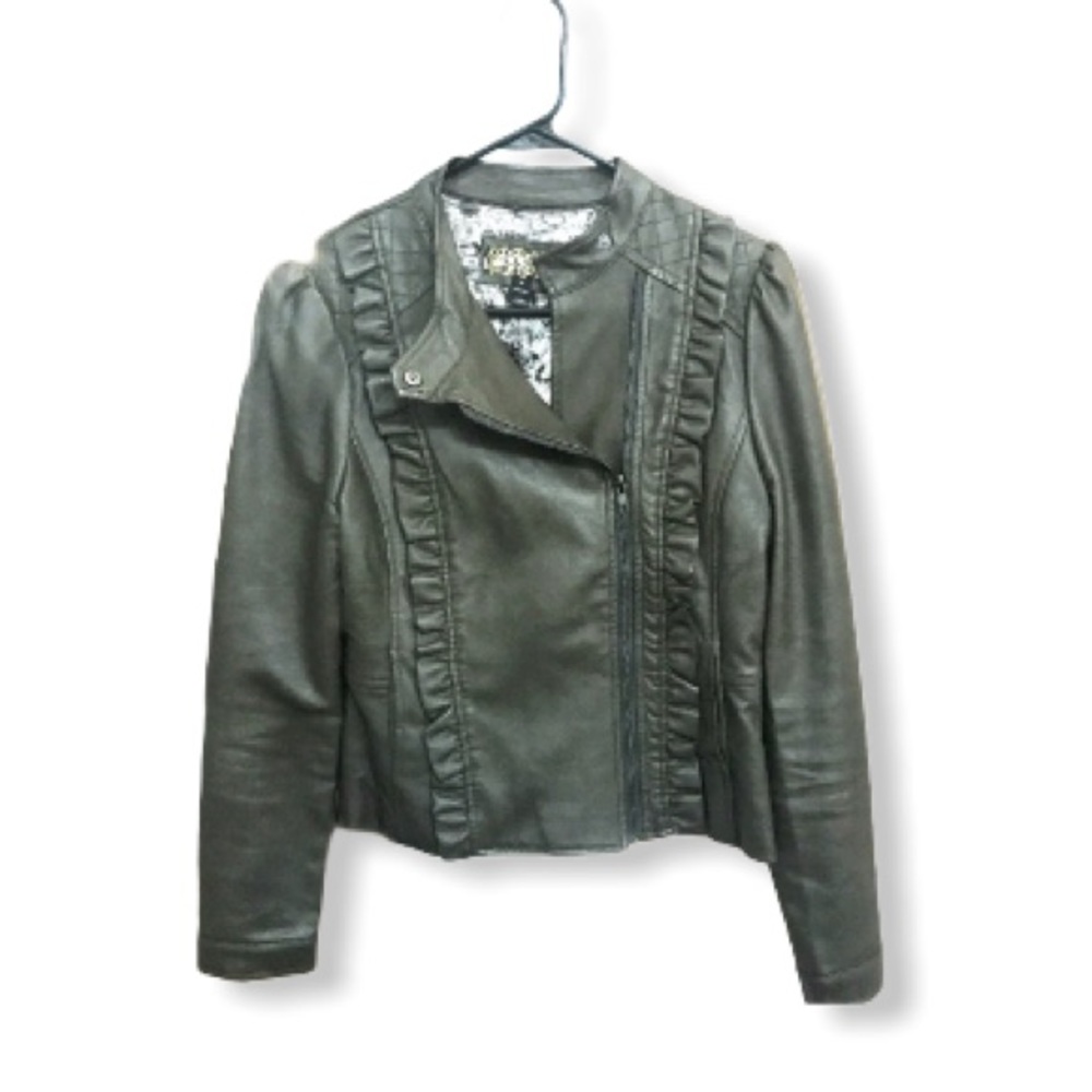 Faux leather jacket nwot